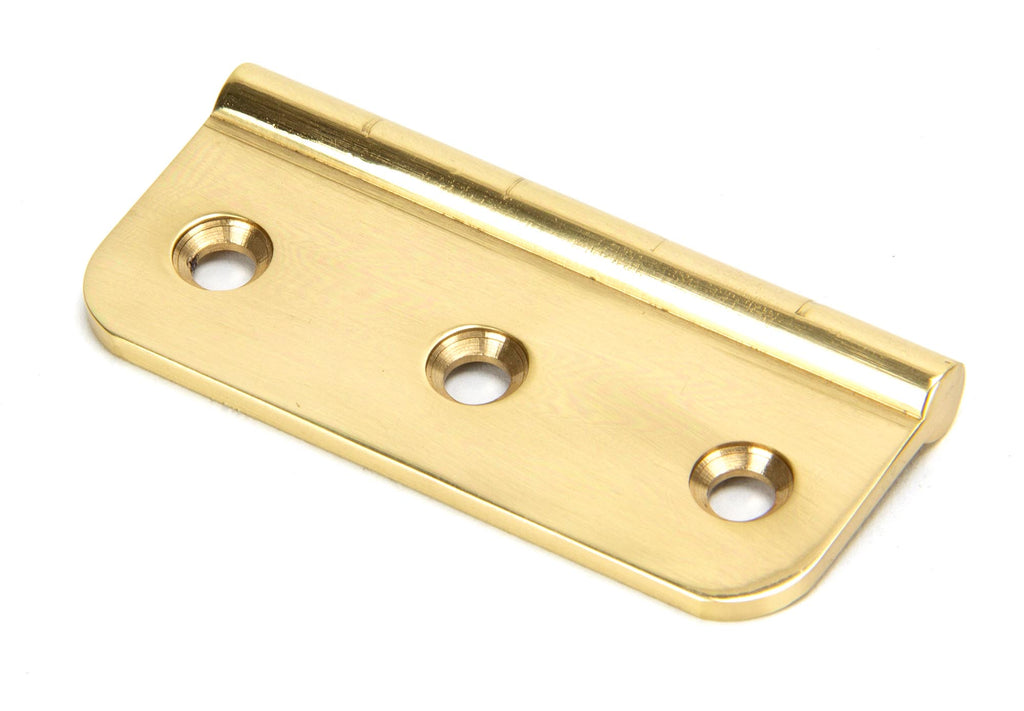 White background image of From The Anvil's Polished Brass Dummy Butt Hinge (single) | From The Anvil