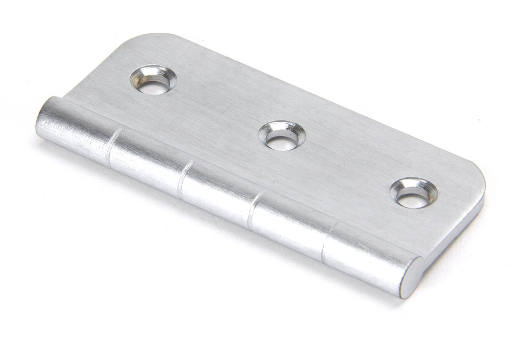 White background image of From The Anvil's Satin Chrome Dummy Butt Hinge (single) | From The Anvil