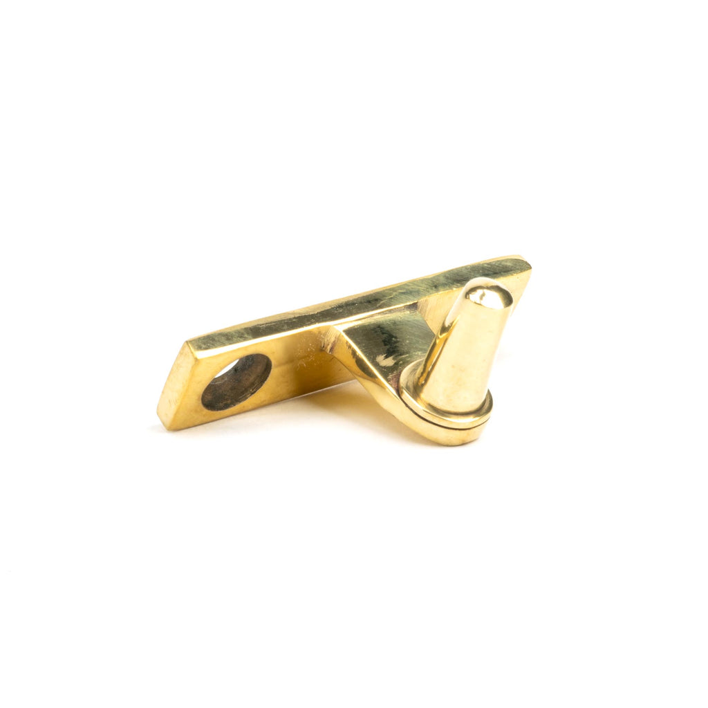 White background image of From The Anvil's Aged Brass Cranked Casement Stay Pin | From The Anvil