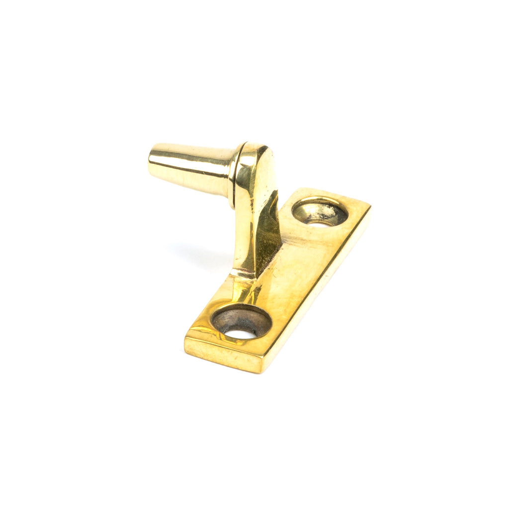 White background image of From The Anvil's Aged Brass Cranked Casement Stay Pin | From The Anvil
