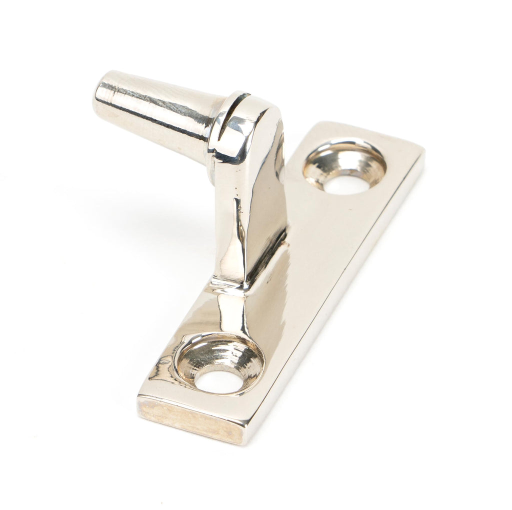 White background image of From The Anvil's Polished Nickel Cranked Casement Stay Pin | From The Anvil