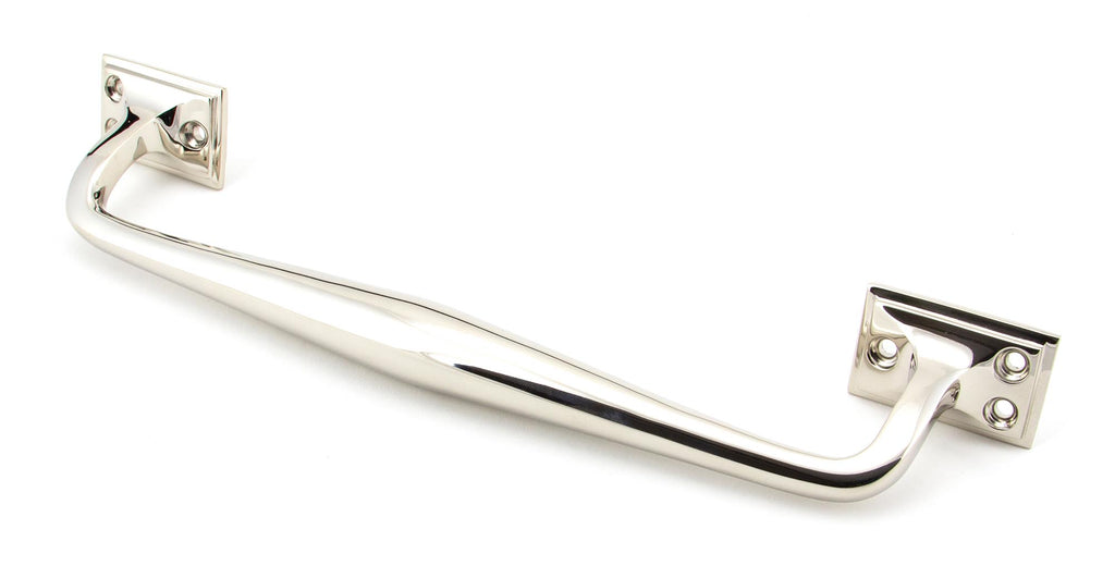 White background image of From The Anvil's Polished Nickel Art Deco Pull Handle | From The Anvil