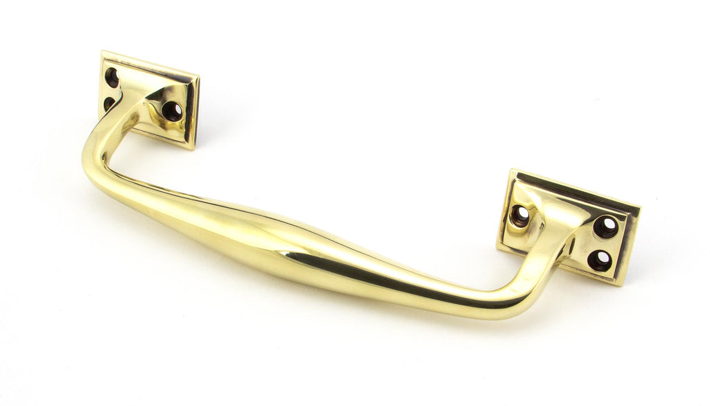 White background image of From The Anvil's Aged Brass Art Deco Pull Handle | From The Anvil