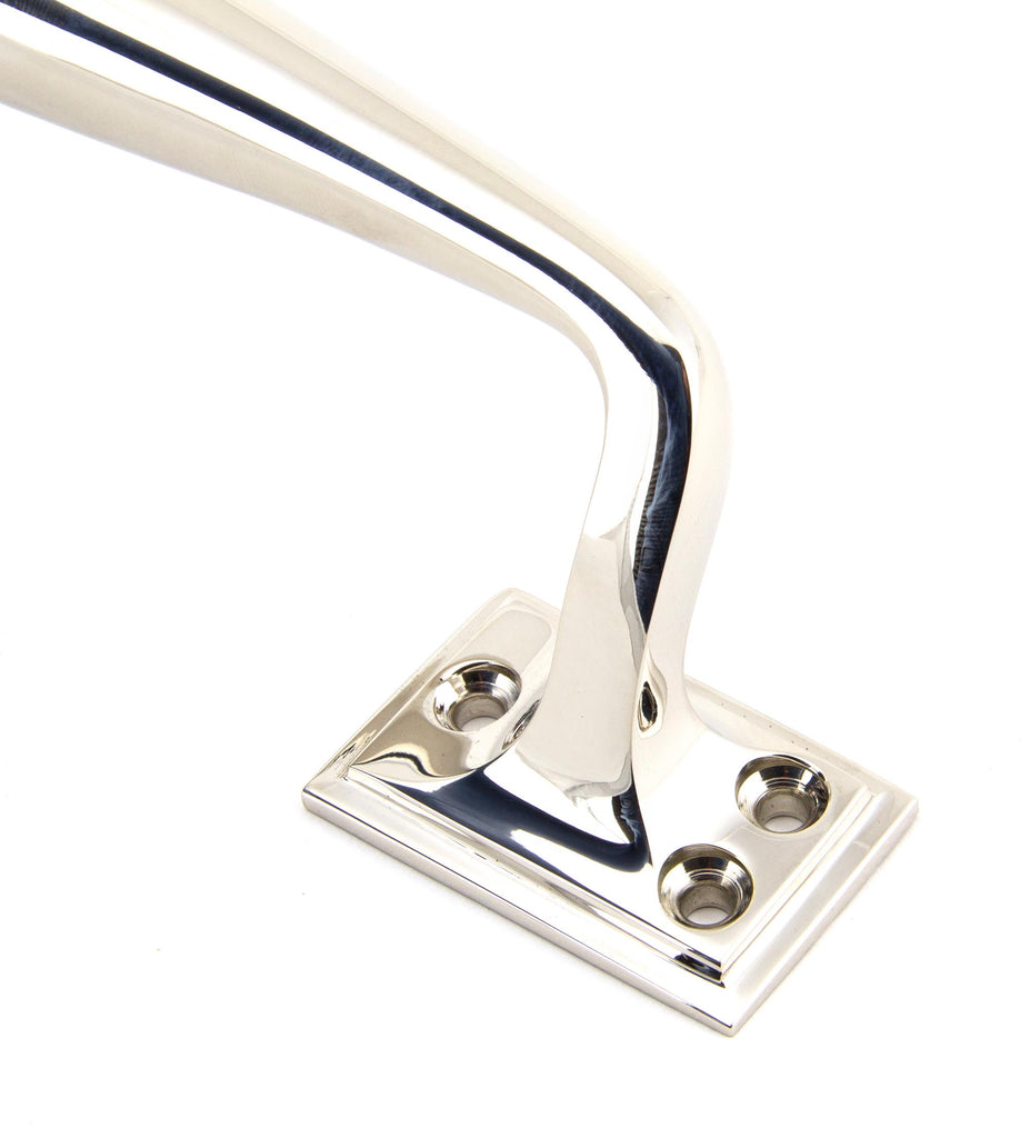 White background image of From The Anvil's Polished Nickel Art Deco Pull Handle | From The Anvil