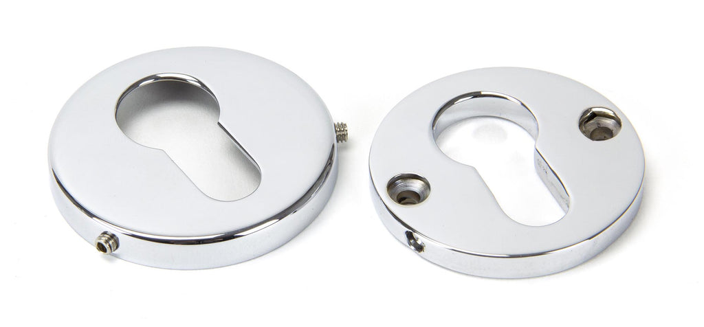 White background image of From The Anvil's Polished Chrome 52mm Regency Concealed Escutcheon | From The Anvil
