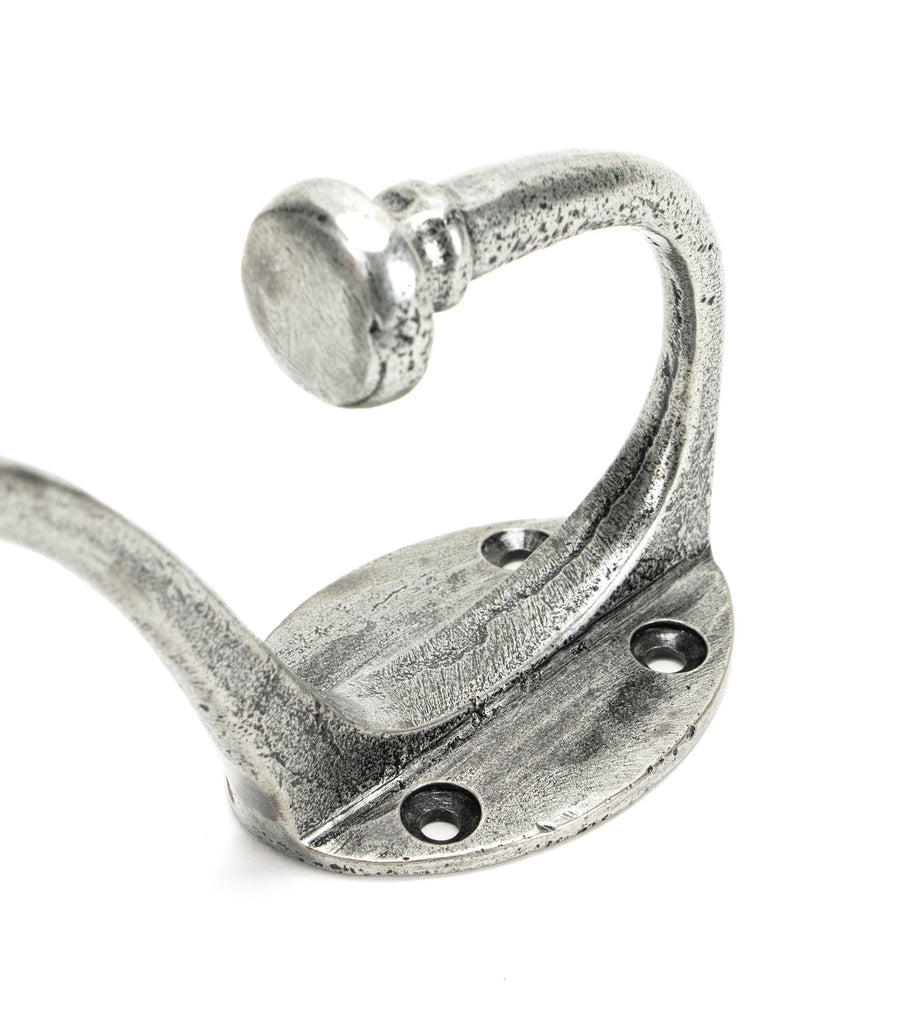 White background image of From The Anvil's Pewter Patina Hat & Coat Hook | From The Anvil