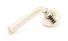 From The Anvil's Polished Nickel Avon Round Lever on Rose Set (Sprung)