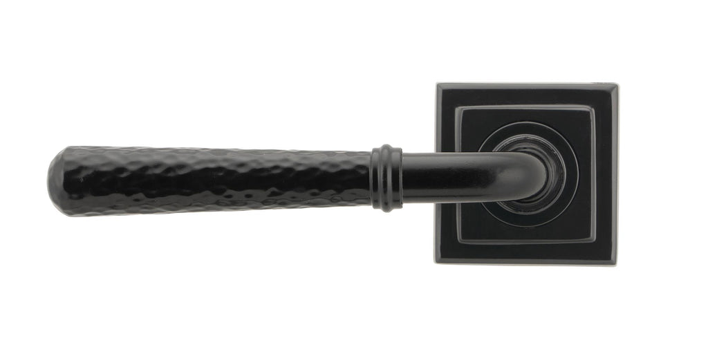 White background image of From The Anvil's Black Hammered Newbury Lever on Rose Set (Sprung) | From The Anvil