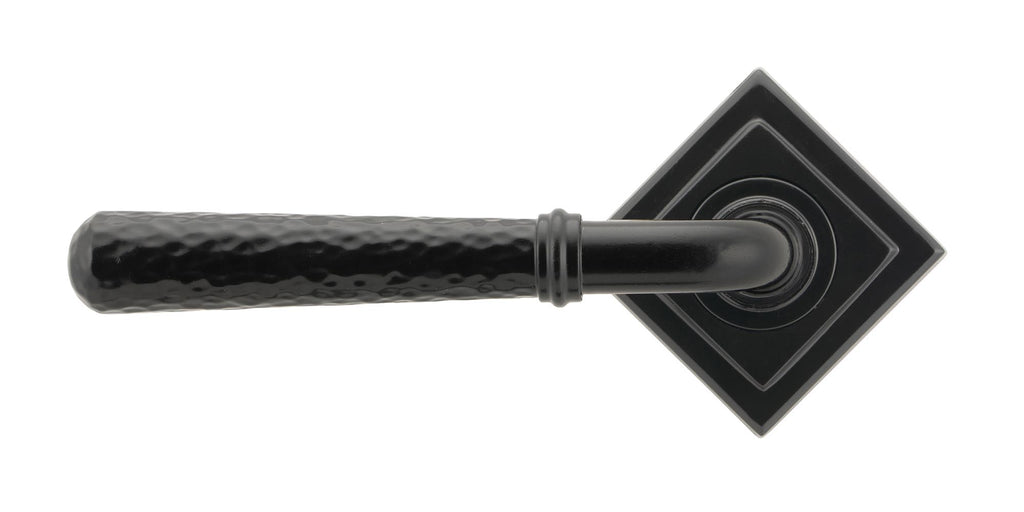 White background image of From The Anvil's Black Hammered Newbury Lever on Rose Set (Sprung) | From The Anvil