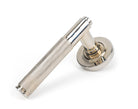 From The Anvil's Polished Nickel Brompton Lever on Rose Set (Sprung)