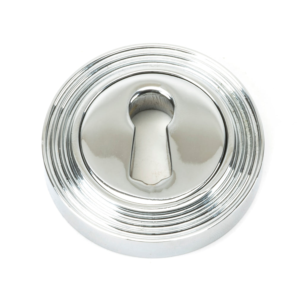 White background image of From The Anvil's Polished Chrome Round Escutcheon | From The Anvil