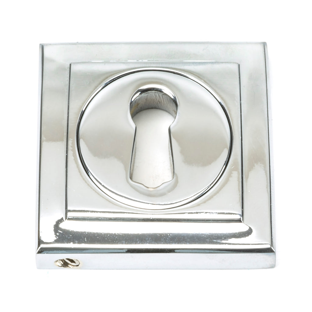 From The Anvil's Polished Chrome Round Escutcheon