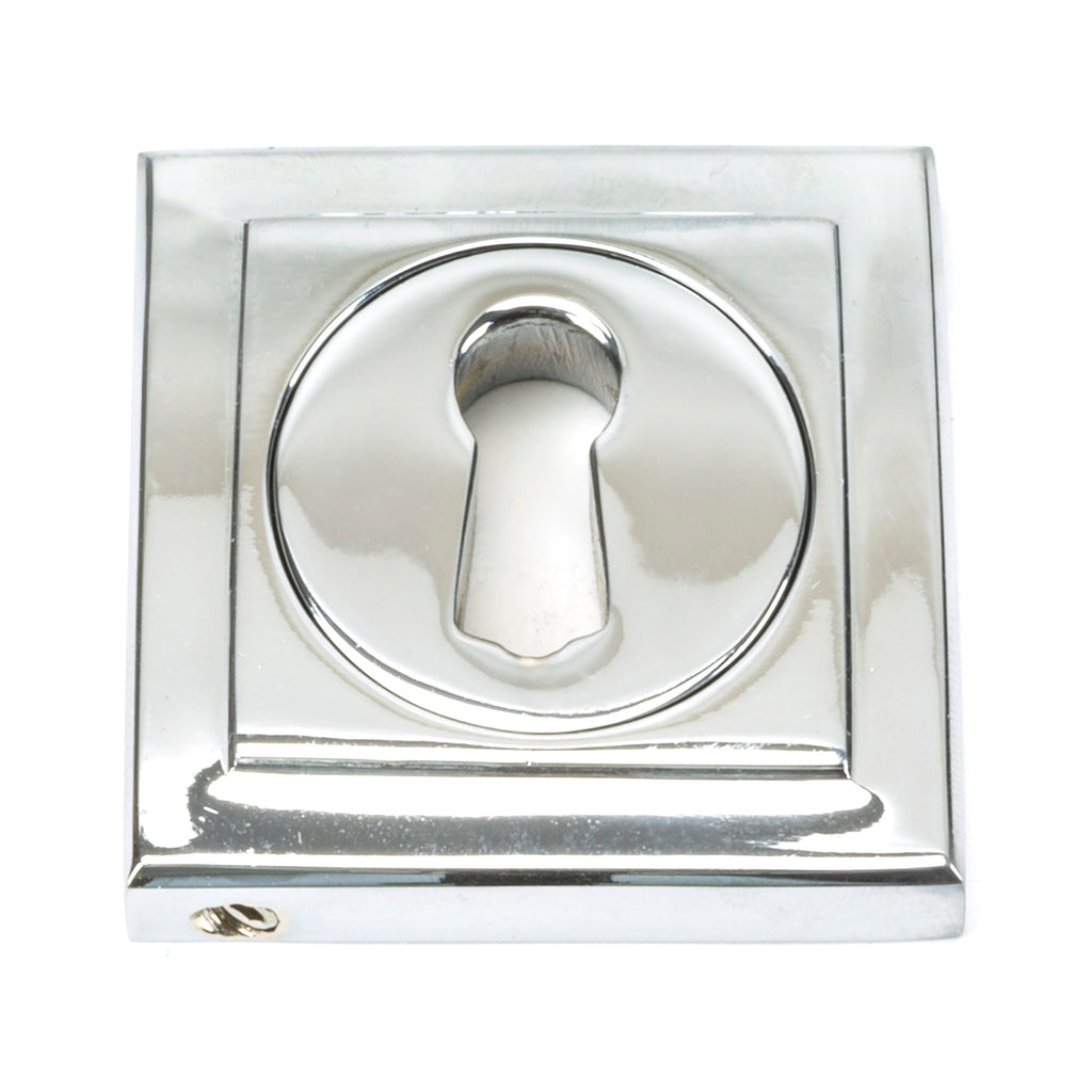 White background image of From The Anvil's Polished Chrome Round Escutcheon | From The Anvil