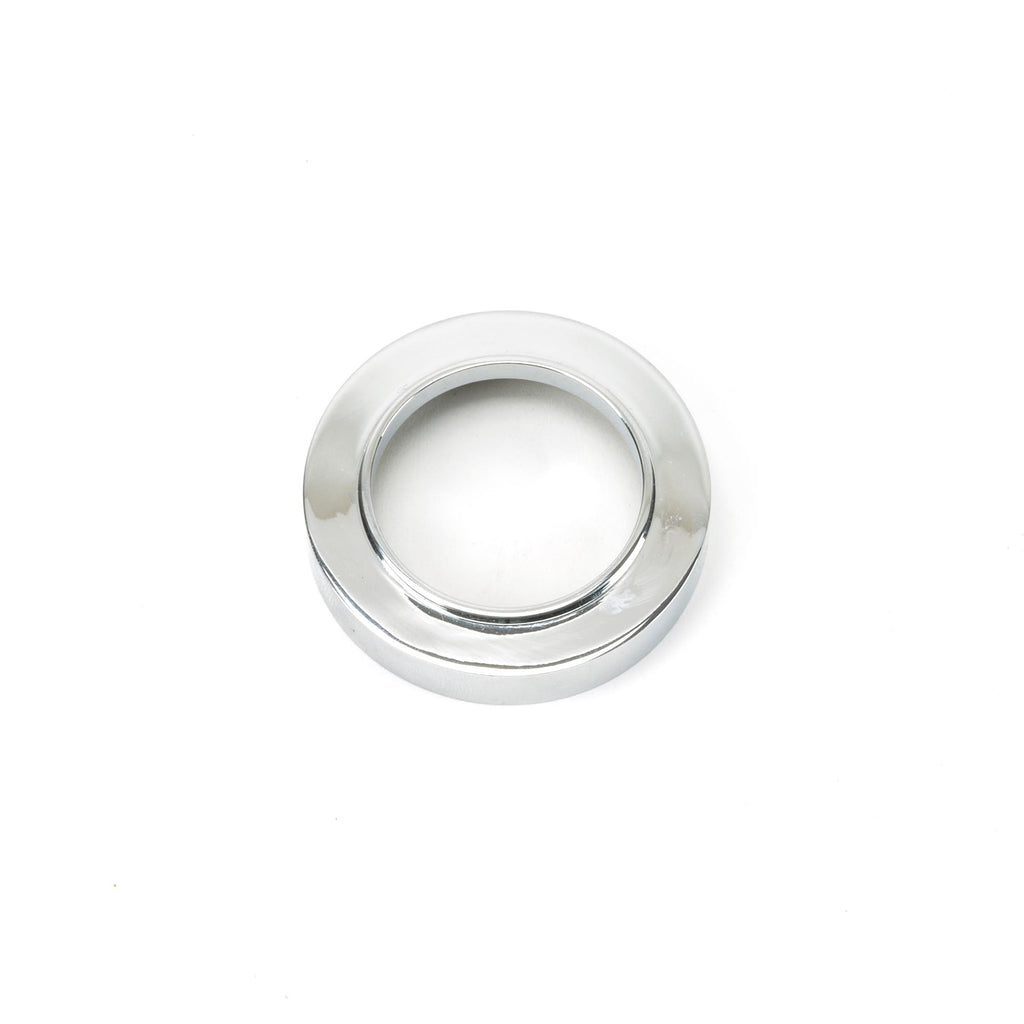 White background image of From The Anvil's Polished Chrome Round Euro Escutcheon | From The Anvil