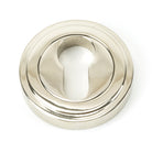 From The Anvil's Polished Nickel Round Euro Escutcheon