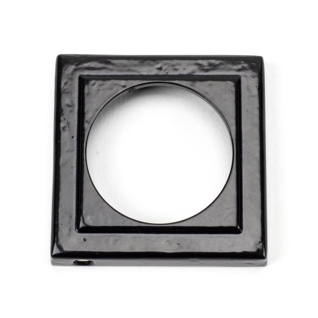 White background image of From The Anvil's Black Round Euro Escutcheon | From The Anvil