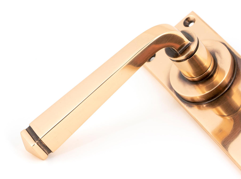 White background image of From The Anvil's Polished Bronze Avon Lever Bathroom Set | From The Anvil