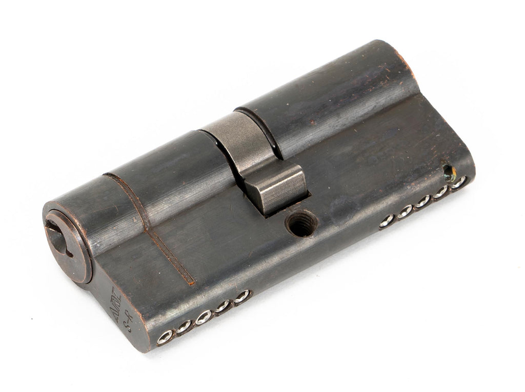 White background image of From The Anvil's Aged Bronze 5 Pin Euro Cylinder | From The Anvil