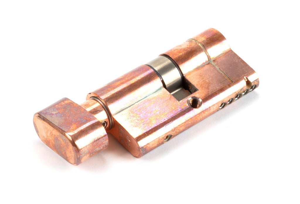 White background image of From The Anvil's Polished Bronze 5 Pin Euro Cylinder/Thumbturn | From The Anvil