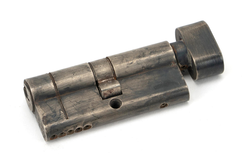 White background image of From The Anvil's Pewter 5 Pin Euro Cylinder/Thumbturn | From The Anvil