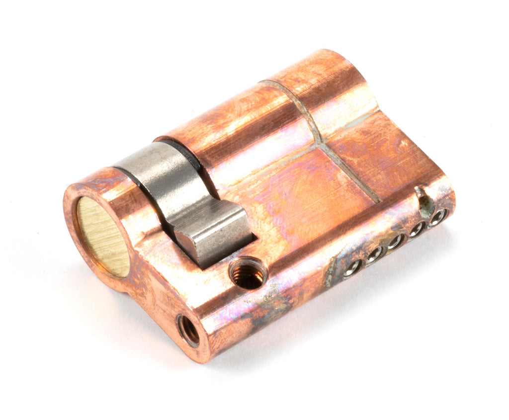 White background image of From The Anvil's Polished Bronze 5 Pin Single Cylinder | From The Anvil