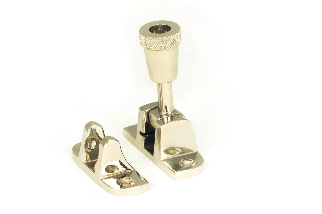 White background image of From The Anvil's Polished Nickel Brompton Brighton Fastener | From The Anvil