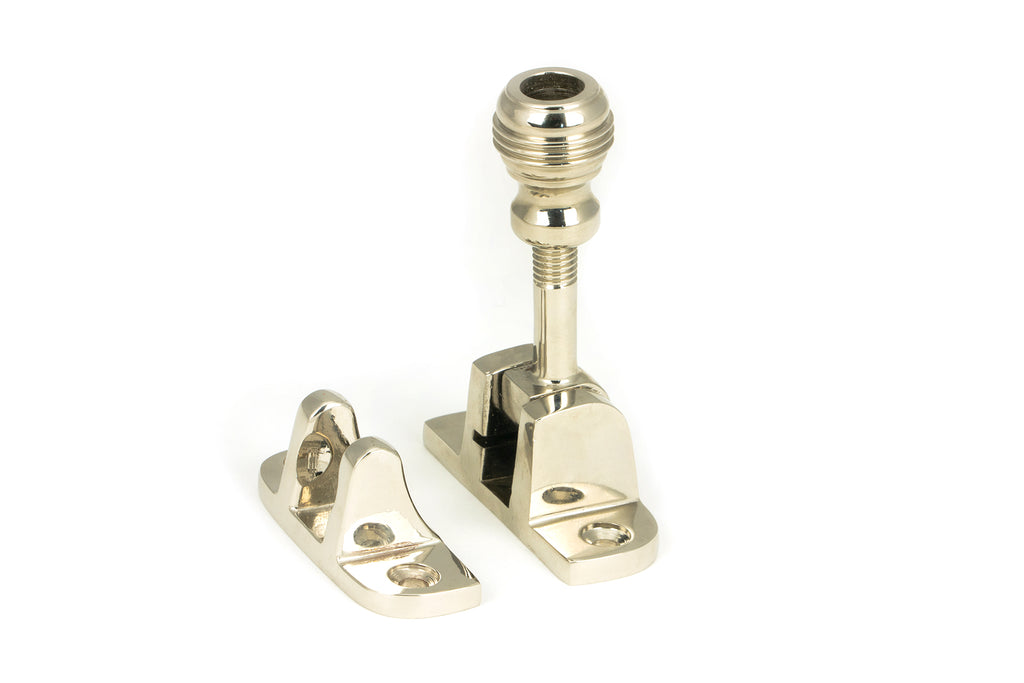 White background image of From The Anvil's Polished Nickel Prestbury Brighton Fastener | From The Anvil