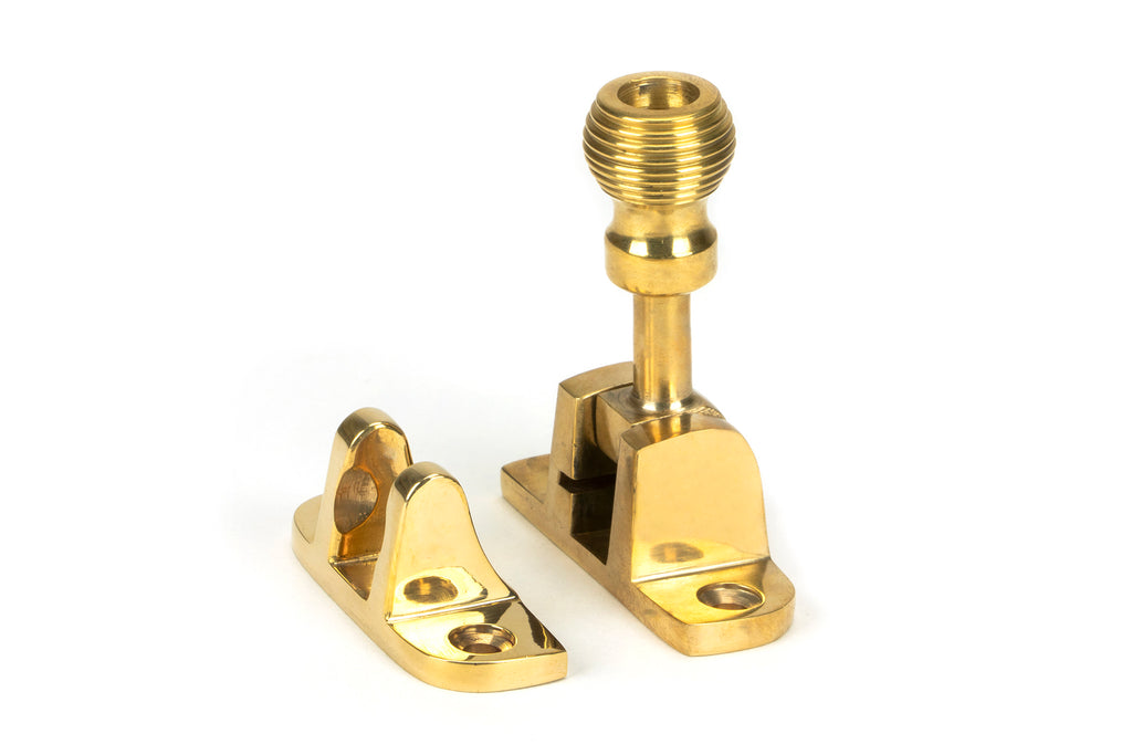 White background image of From The Anvil's Polished Brass Beehive Brighton Fastener | From The Anvil