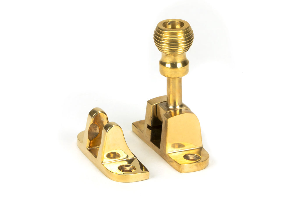 White background image of From The Anvil's Polished Brass Beehive Brighton Fastener | From The Anvil