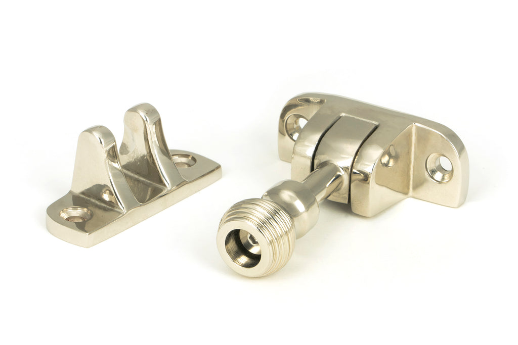 White background image of From The Anvil's Polished Nickel Beehive Brighton Fastener | From The Anvil
