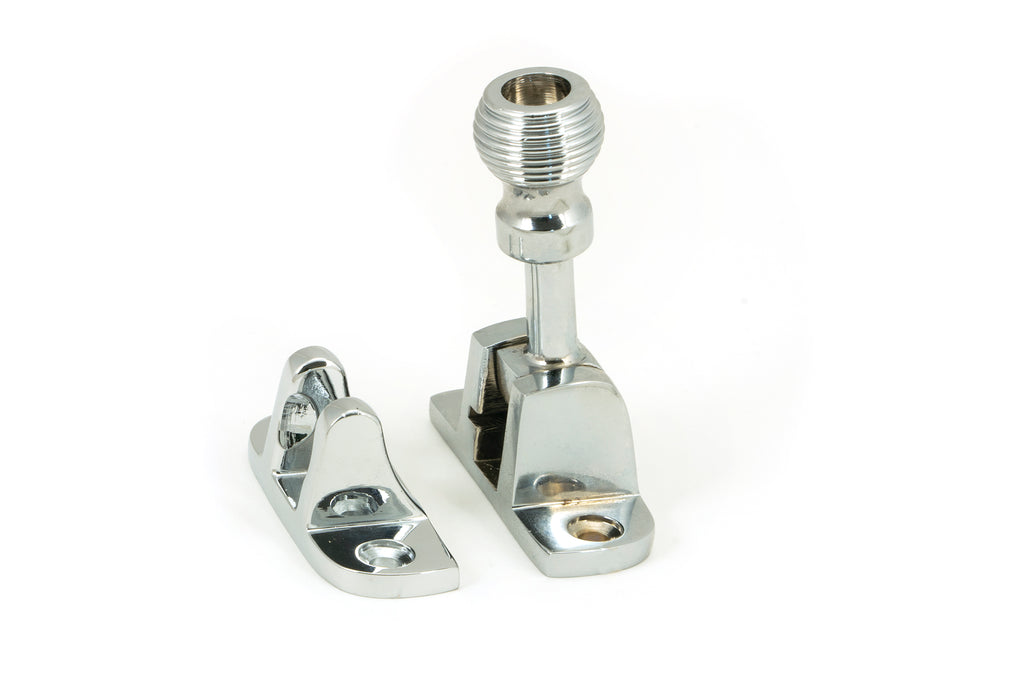 White background image of From The Anvil's Polished Chrome Beehive Brighton Fastener | From The Anvil