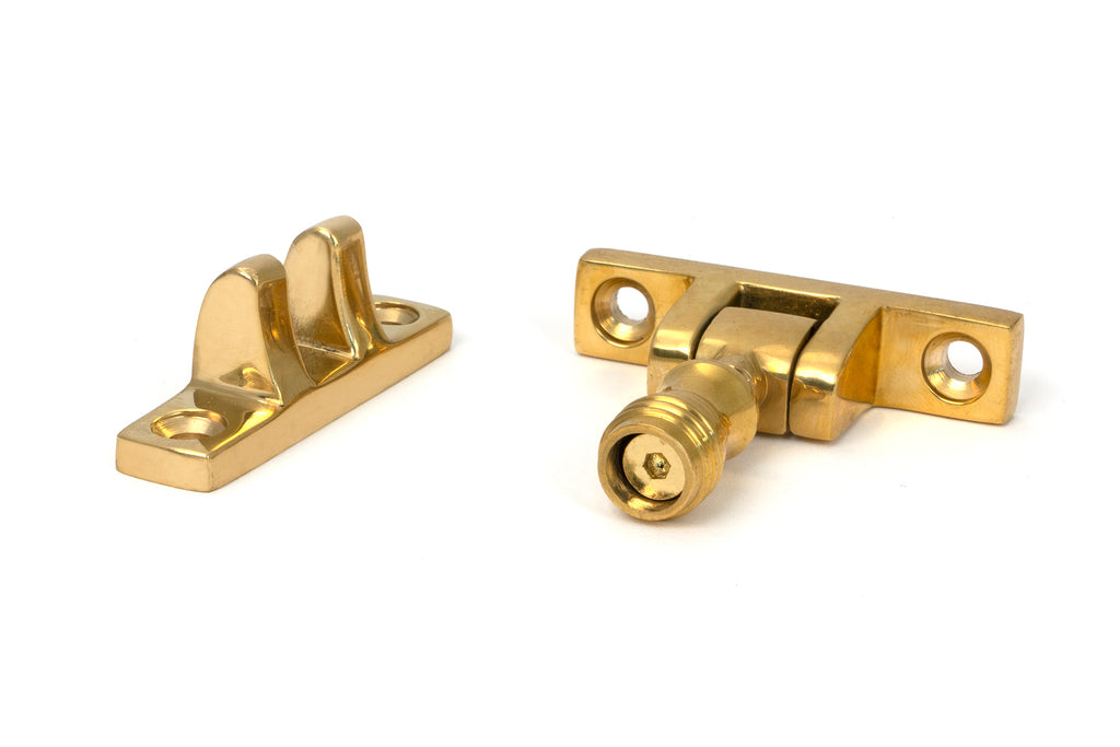 White background image of From The Anvil's Polished Brass Prestbury Brighton Fastener | From The Anvil