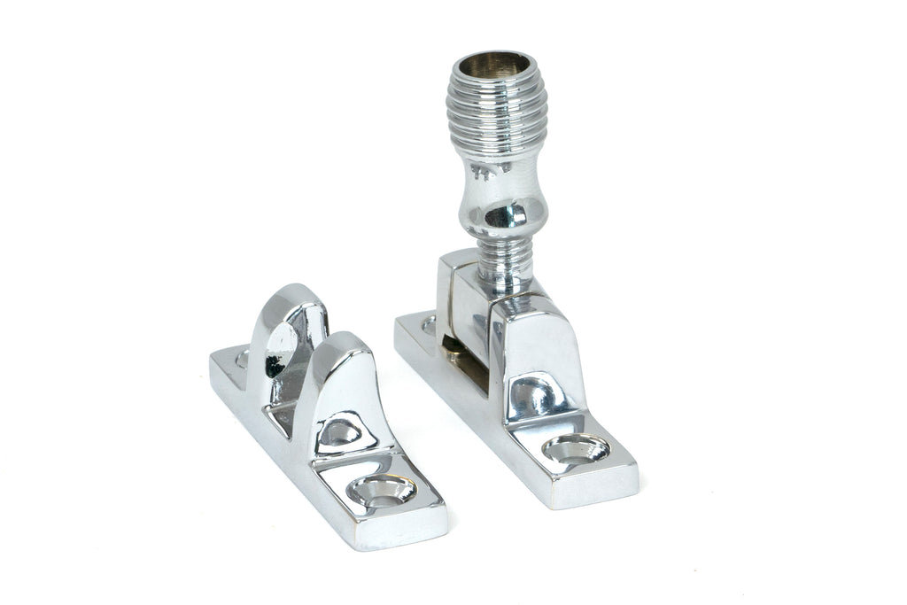 White background image of From The Anvil's Polished Chrome Beehive Brighton Fastener | From The Anvil