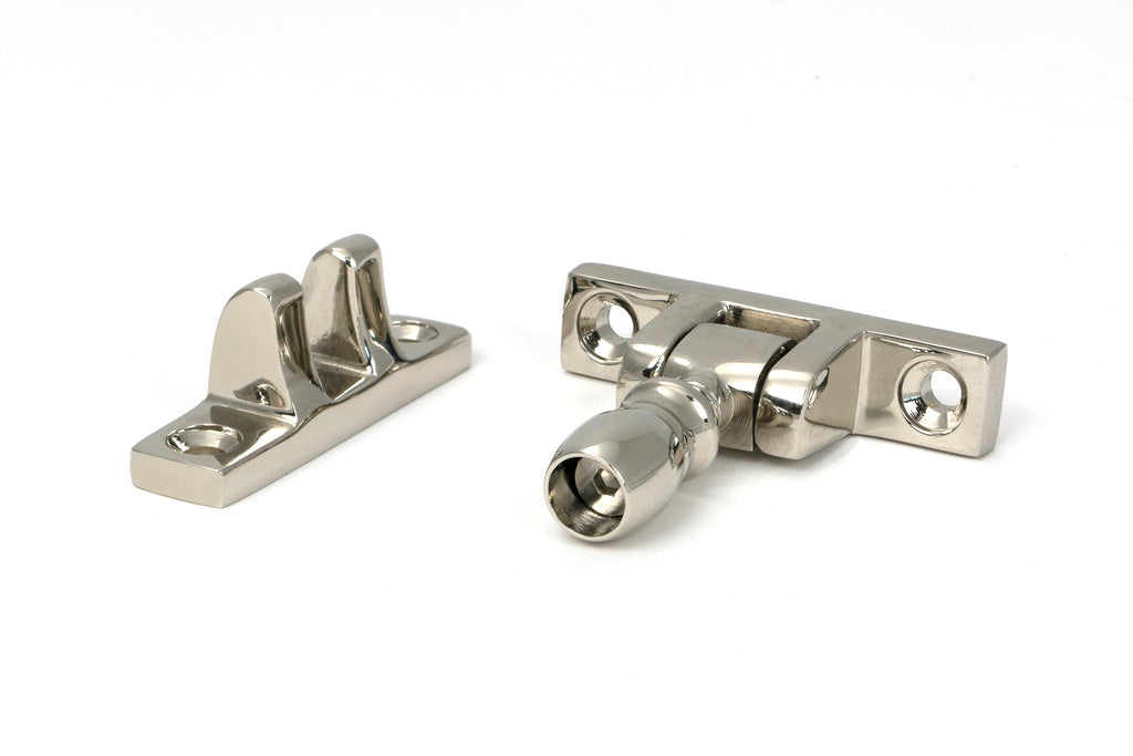 White background image of From The Anvil's Polished Nickel Mushroom Brighton Fastener | From The Anvil