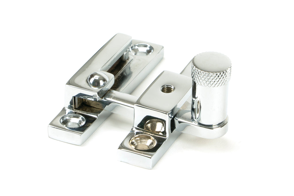 White background image of From The Anvil's Polished Chrome Brompton Quadrant Fastener - Narrow | From The Anvil