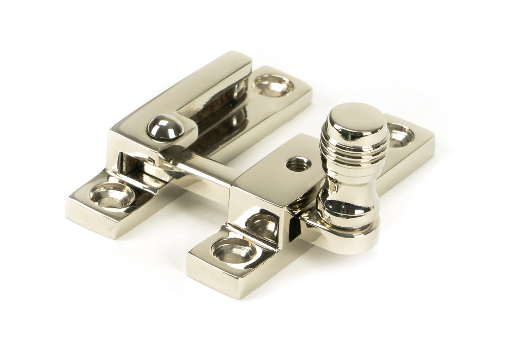 White background image of From The Anvil's Polished Nickel Prestbury Quadrant Fastener - Narrow | From The Anvil