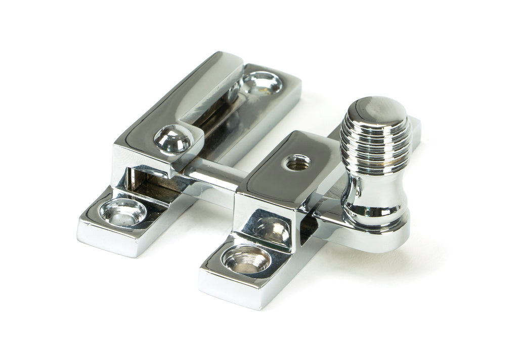 White background image of From The Anvil's Polished Chrome Beehive Quadrant Fastener - Narrow | From The Anvil