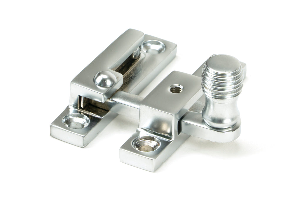 White background image of From The Anvil's Satin Chrome Beehive Quadrant Fastener - Narrow | From The Anvil