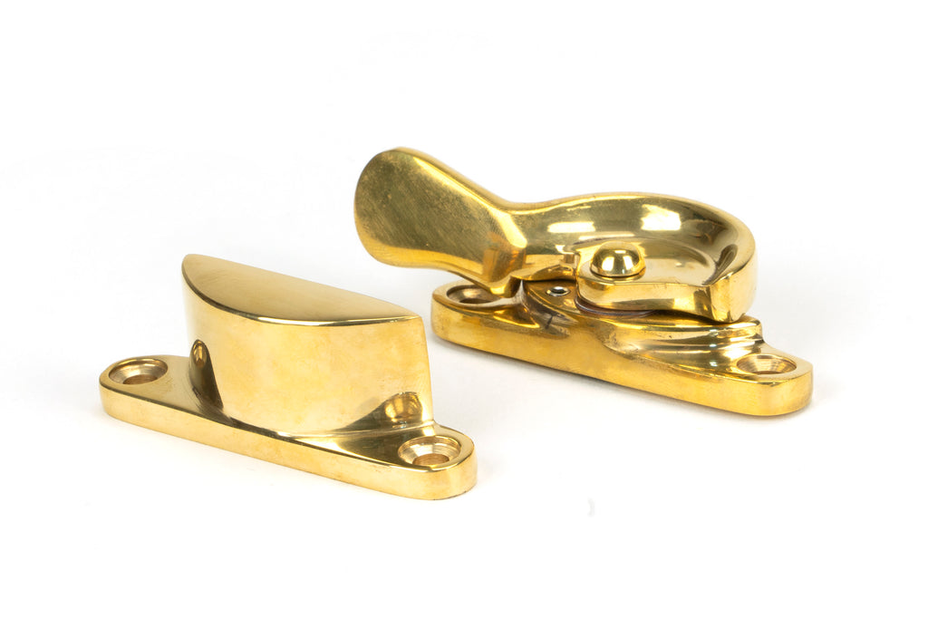 White background image of From The Anvil's Polished Brass Fitch Fastener | From The Anvil