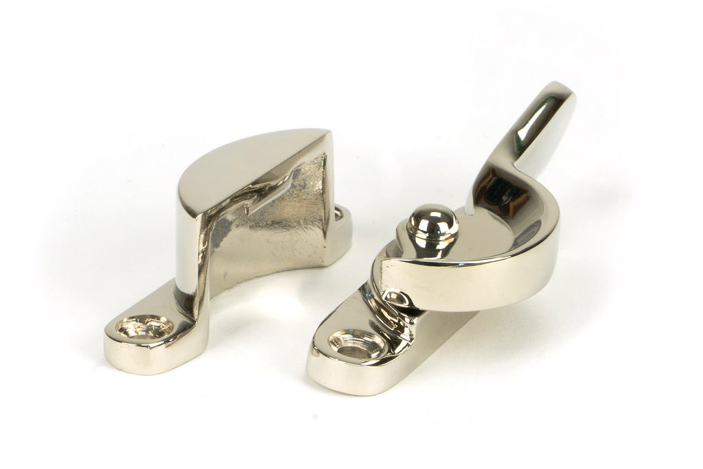 White background image of From The Anvil's Polished Nickel Fitch Fastener | From The Anvil