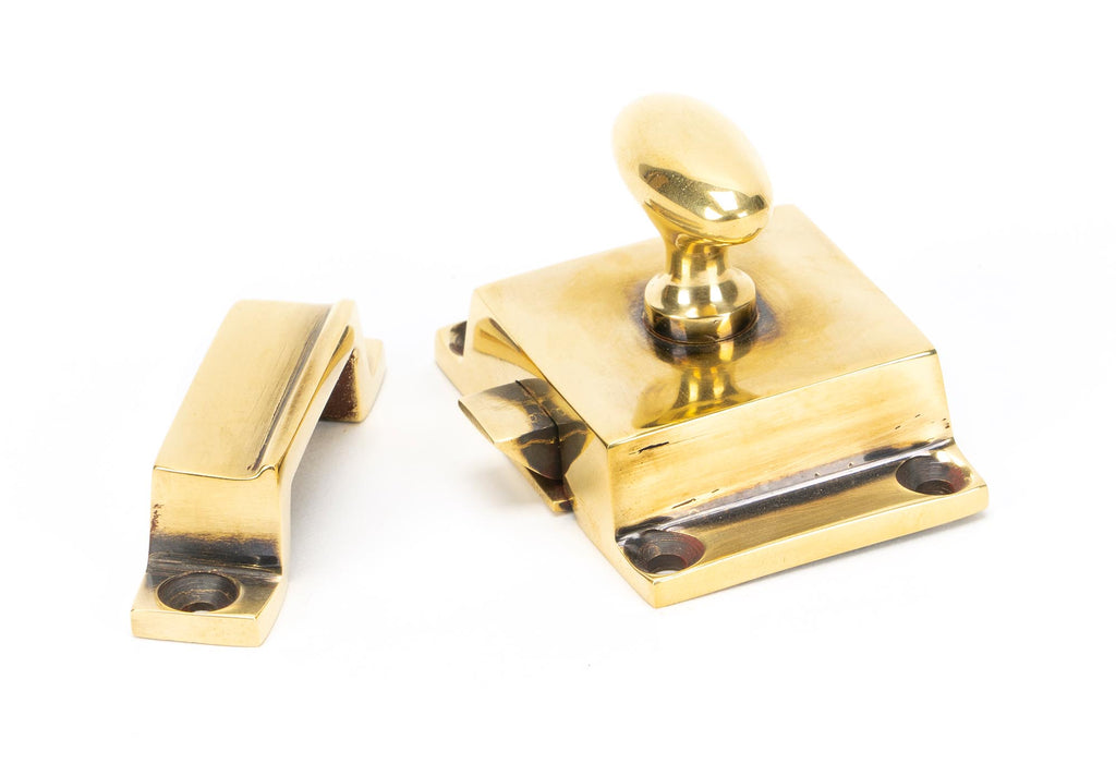 White background image of From The Anvil's Aged Brass Cabinet Latch | From The Anvil