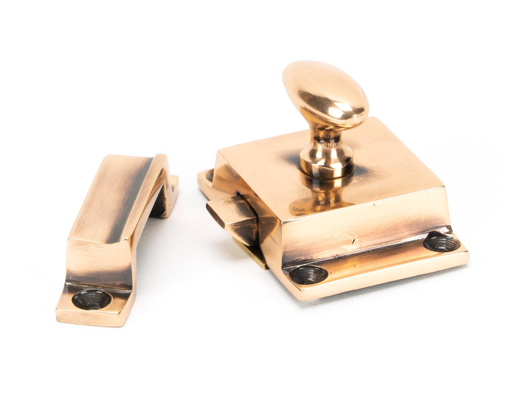 White background image of From The Anvil's Polished Bronze Cabinet Latch | From The Anvil