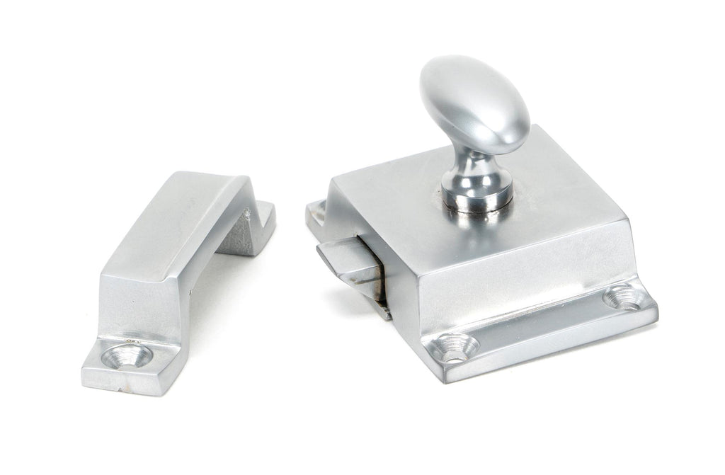 White background image of From The Anvil's Satin Chrome Cabinet Latch | From The Anvil
