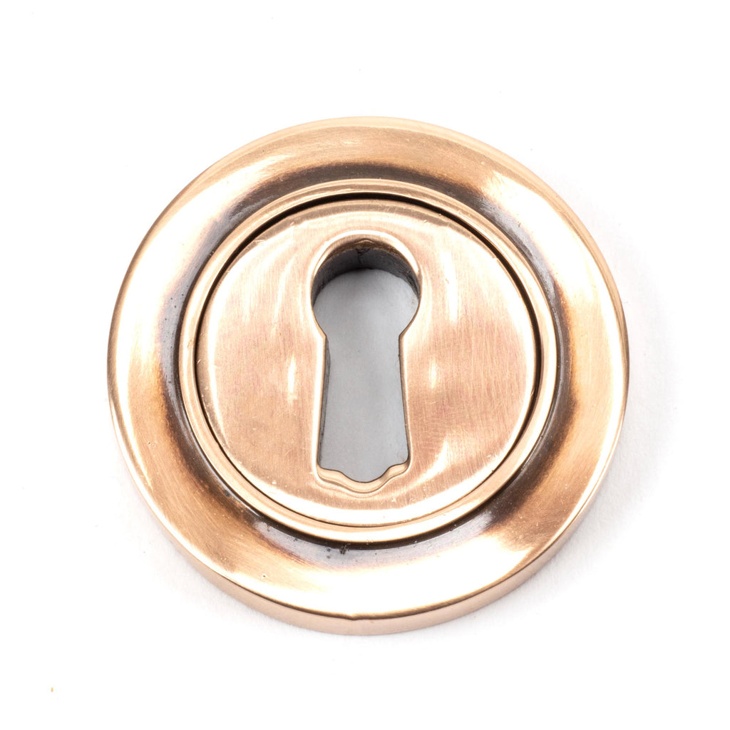 White background image of From The Anvil's Polished Bronze Round Escutcheon | From The Anvil
