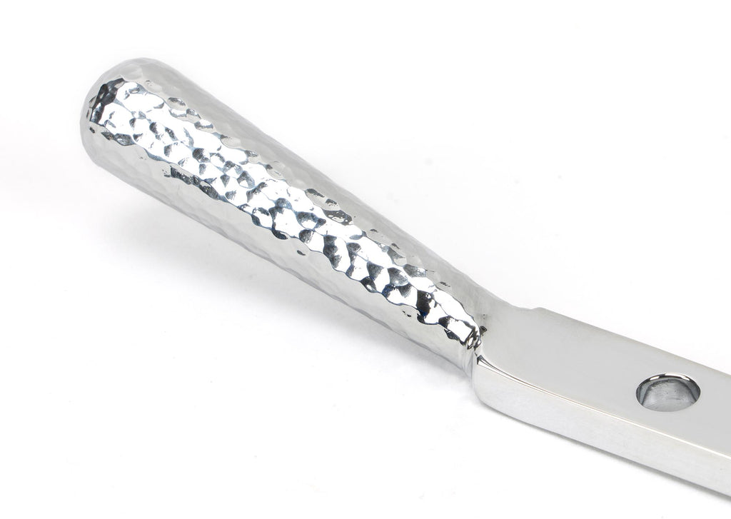 White background image of From The Anvil's Polished Chrome Hammered Newbury Stay | From The Anvil