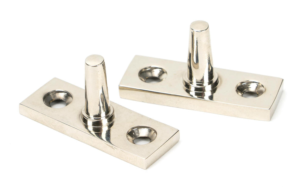 White background image of From The Anvil's Polished Nickel Hammered Newbury Stay | From The Anvil