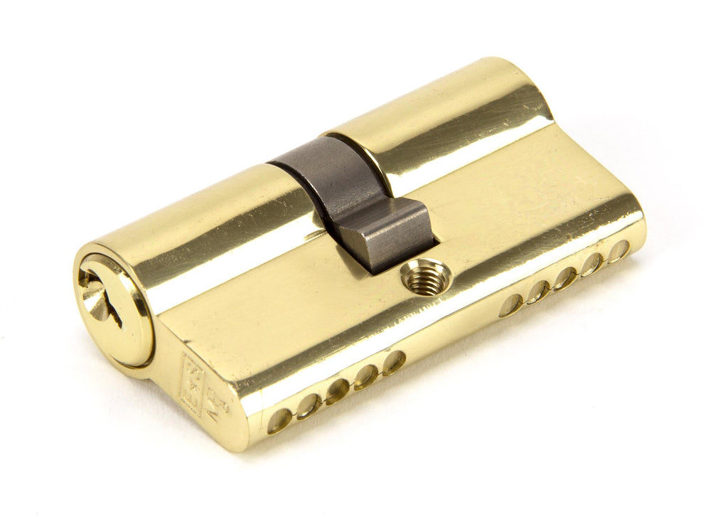 White background image of From The Anvil's Lacquered Brass 5 Pin Euro Cylinder | From The Anvil