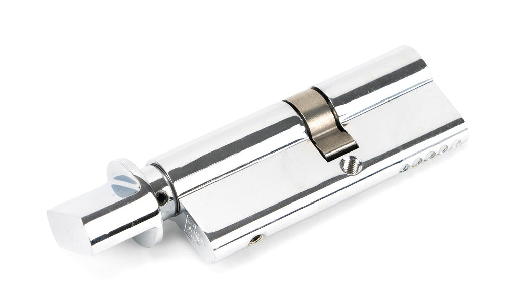 White background image of From The Anvil's Polished Chrome 5 Pin Euro Cylinder/Thumbturn | From The Anvil