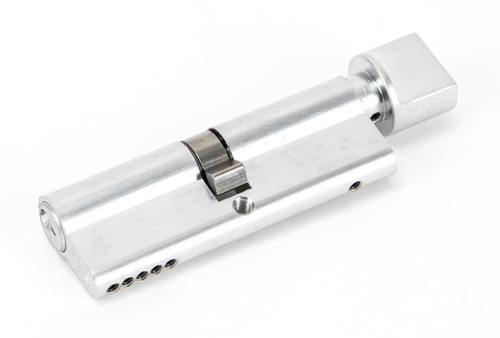 White background image of From The Anvil's Polished Chrome 5 Pin Euro Cylinder/Thumbturn | From The Anvil