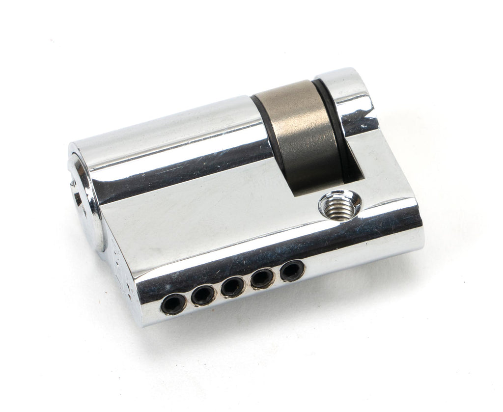 White background image of From The Anvil's Polished Chrome 5 Pin Single Cylinder | From The Anvil